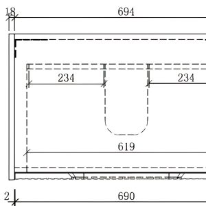 Alternative view of Essance OAK Cabinet (750 OAK)