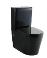 Round Opal  Toilet suites Black (Double Glazed)