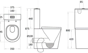 Alternative view of Modern Stirling Toilet suites (Double Glazed)