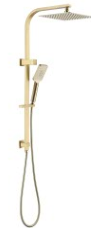 Elance Square Twin Shower Shower 100108-5 BG